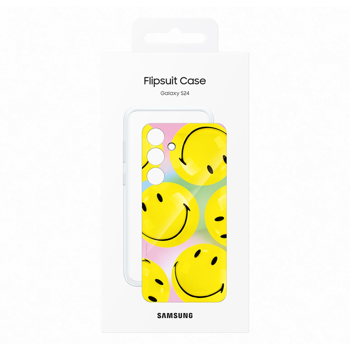 Funda Flipsuit Smiley amarilla Samsung para Galaxy S24 7