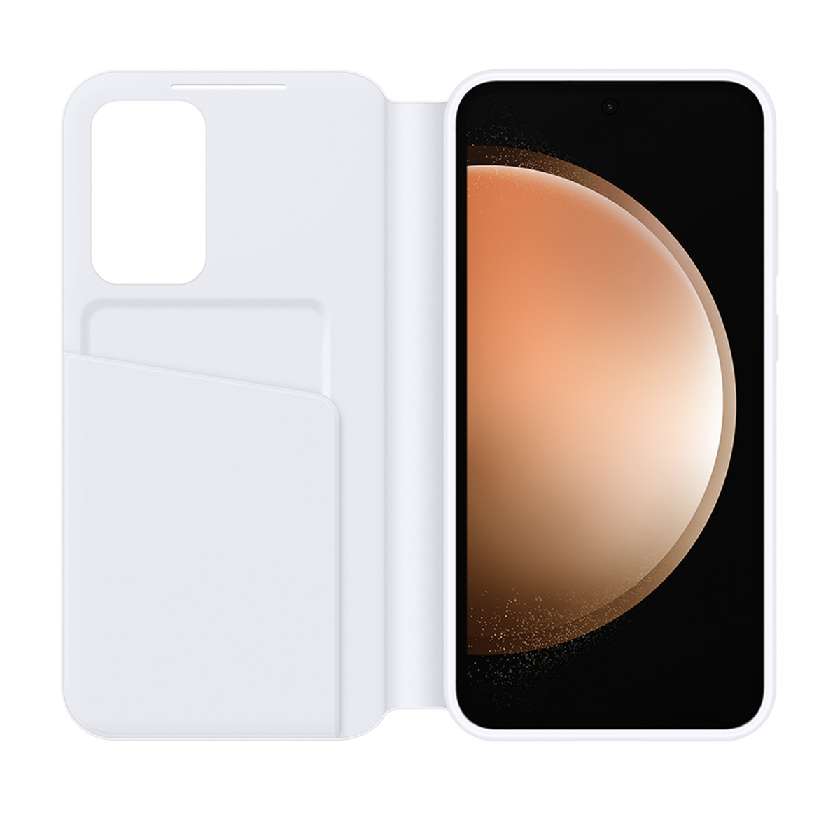 Funda con tapa Samsung Smart View Wallet Case blanca para Galaxy S23 FE 4