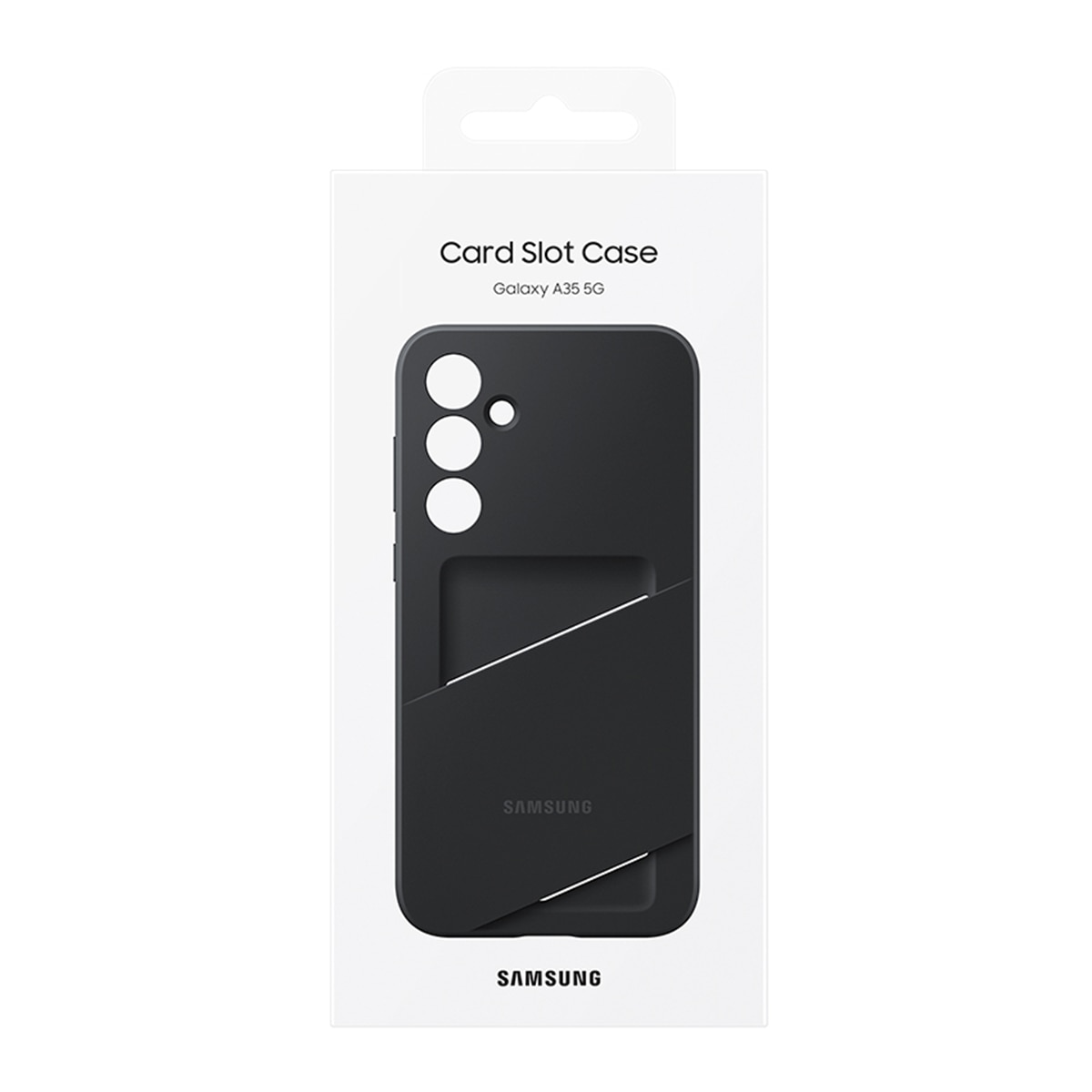 Funda con tarjetero negra Samsung para Galaxy A35 Negro-6