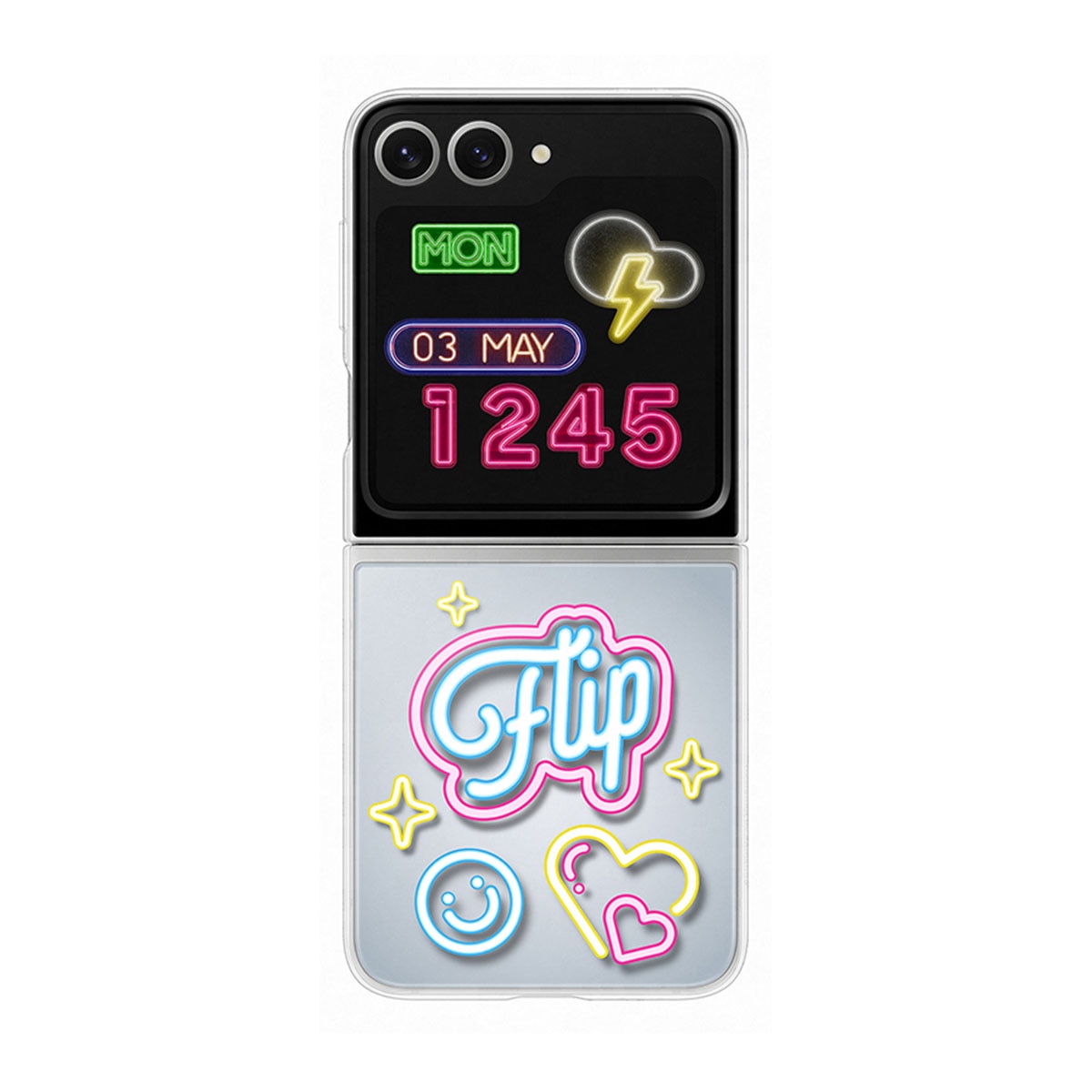 Funda Samsung Flipsuit transparente para Galaxy Z Flip6 / Z Flip7 FE Transparente-1