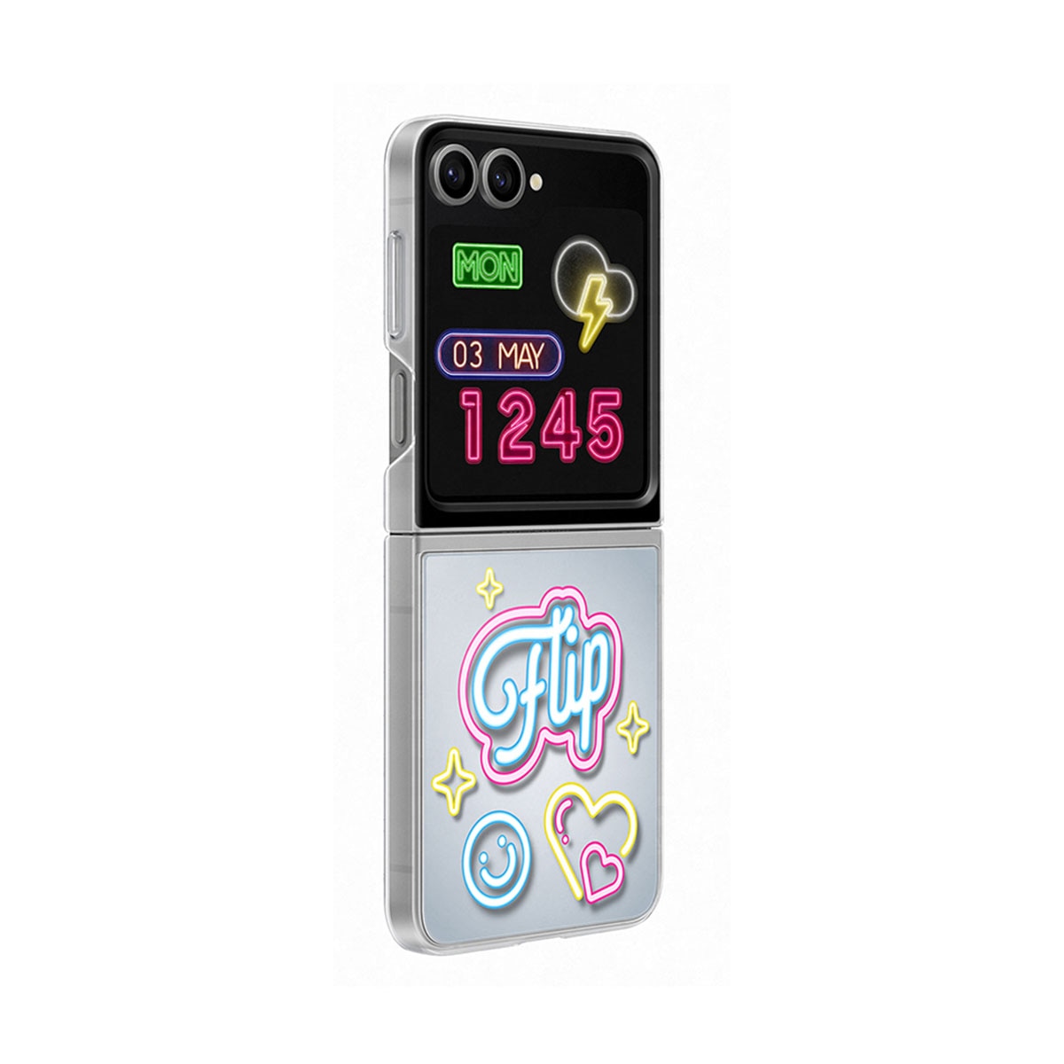 Funda Samsung Flipsuit transparente para Galaxy Z Flip6 / Z Flip7 FE Transparente-3