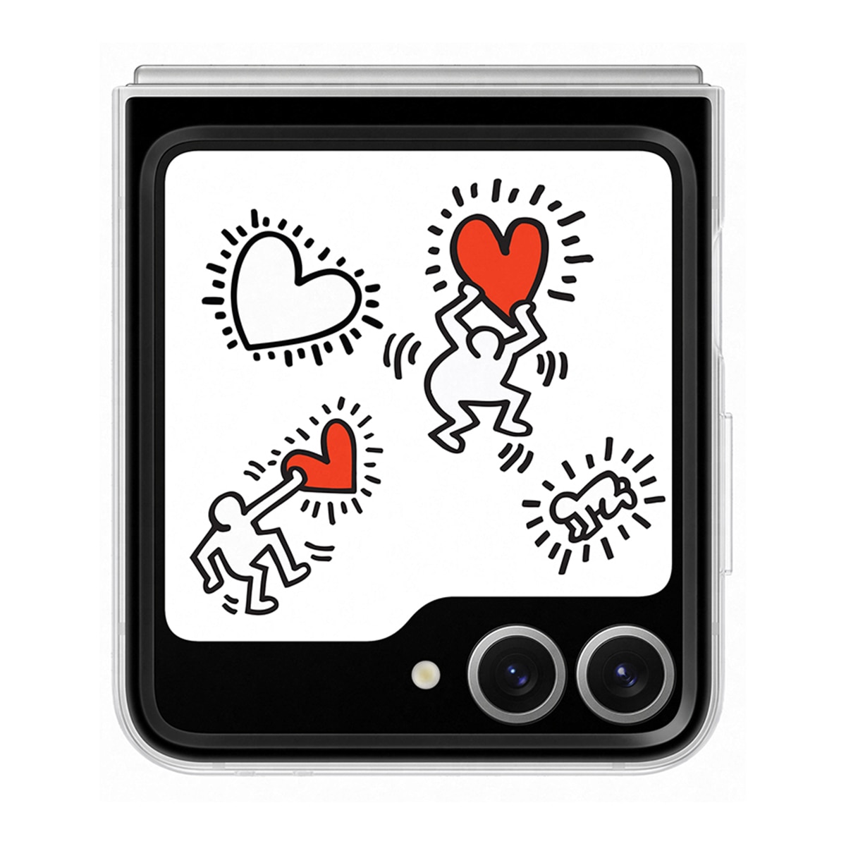 Funda Samsung Flipsuit blanca para Galaxy Z Flip6 / Z Flip7 FE Blanco-1
