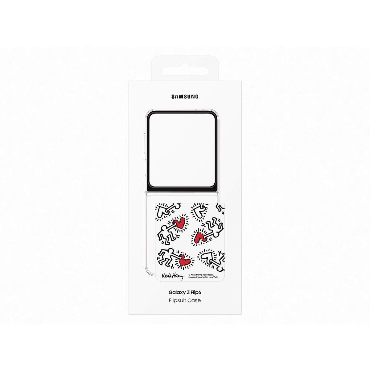Funda Samsung Flipsuit blanca para Galaxy Z Flip6 / Z Flip7 FE Blanco-7