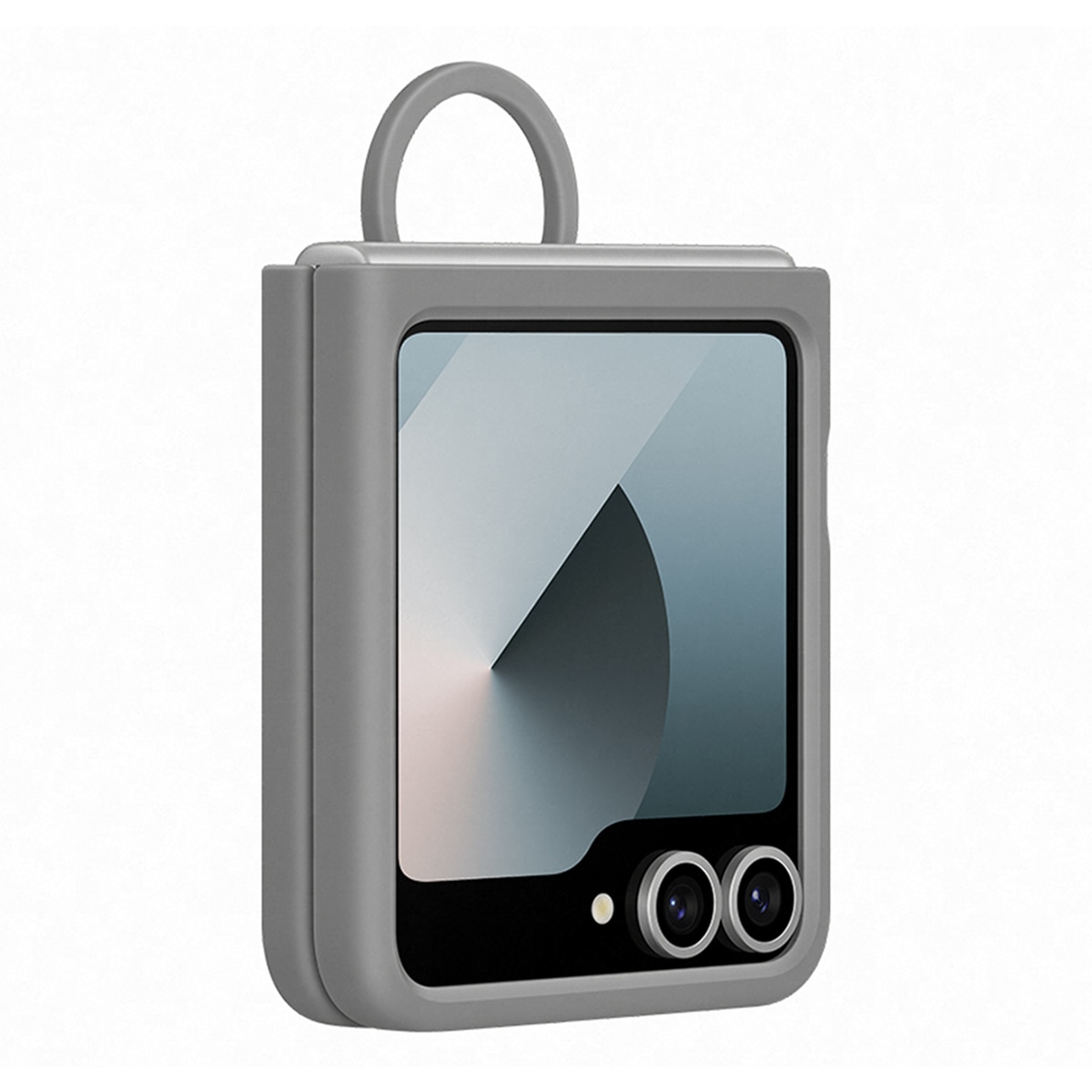 Funda Samsung de silicona gris para Galaxy Z Flip6 / Z Flip7 FE Gris-4