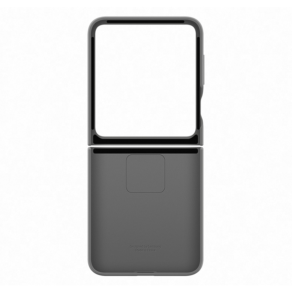 Funda Samsung de silicona gris para Galaxy Z Flip6 / Z Flip7 FE Gris-5