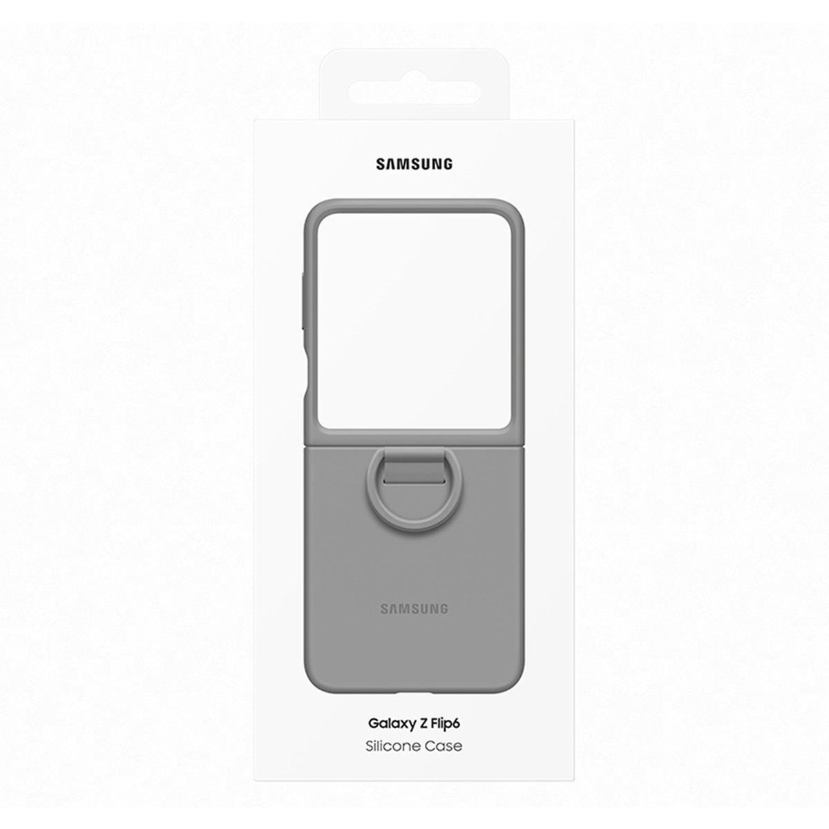Funda Samsung de silicona gris para Galaxy Z Flip6 / Z Flip7 FE Gris-7