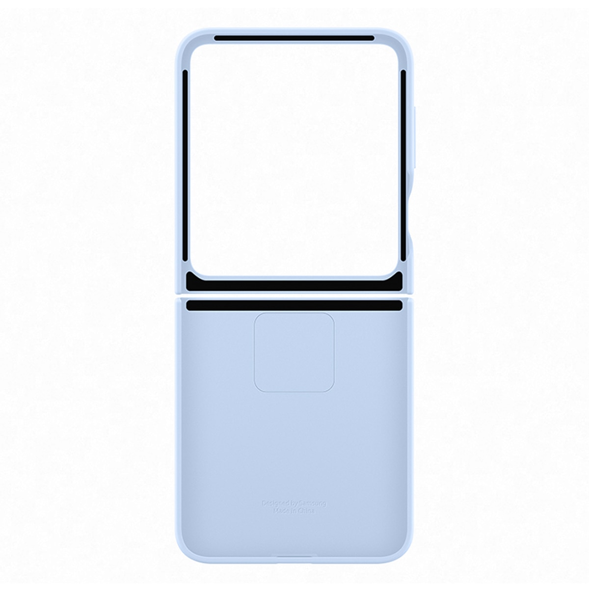 Capa Samsung de Silicone com Anel para Galaxy Z Flip 6 - Azul Claro Azul-5
