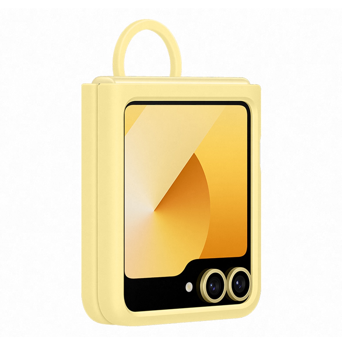 Funda Samsung de silicona amarilla para Galaxy Z Flip6 / Flip7 FE Amarillo-4