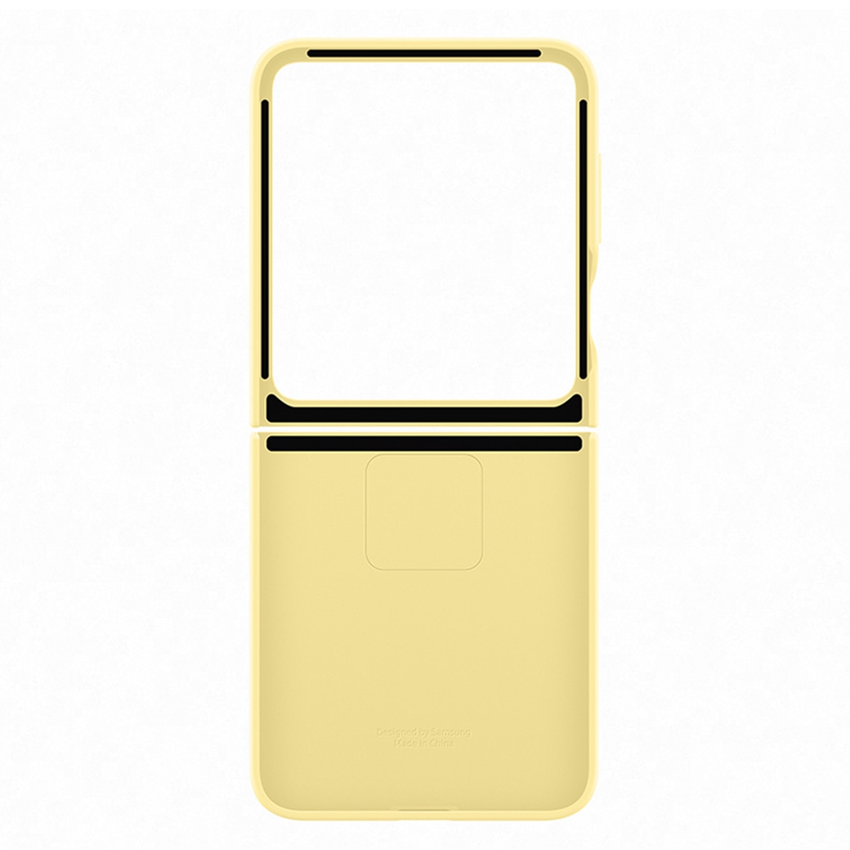 Funda Samsung de silicona amarilla para Galaxy Z Flip6 / Flip7 FE Amarillo-5