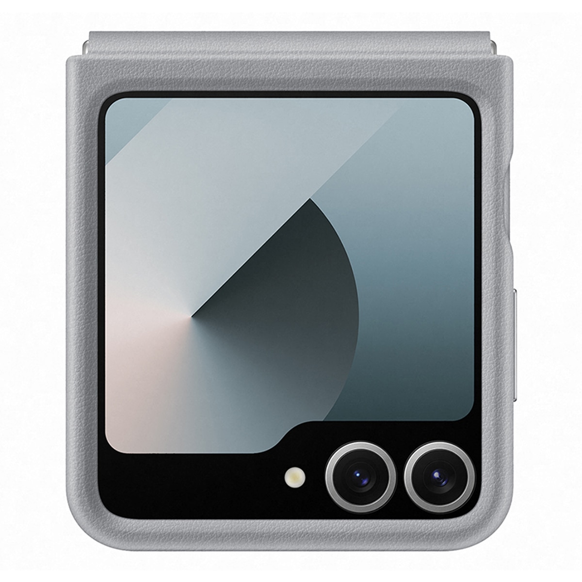 Funda Samsung de ecopiel gris para Galaxy Z Flip6 / Z Flip7 FE Gris-2