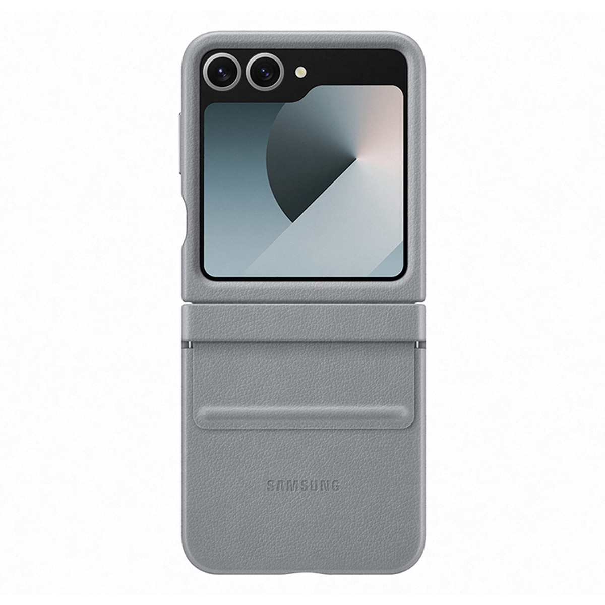 Funda Samsung de ecopiel gris para Galaxy Z Flip6 / Z Flip7 FE Gris-5