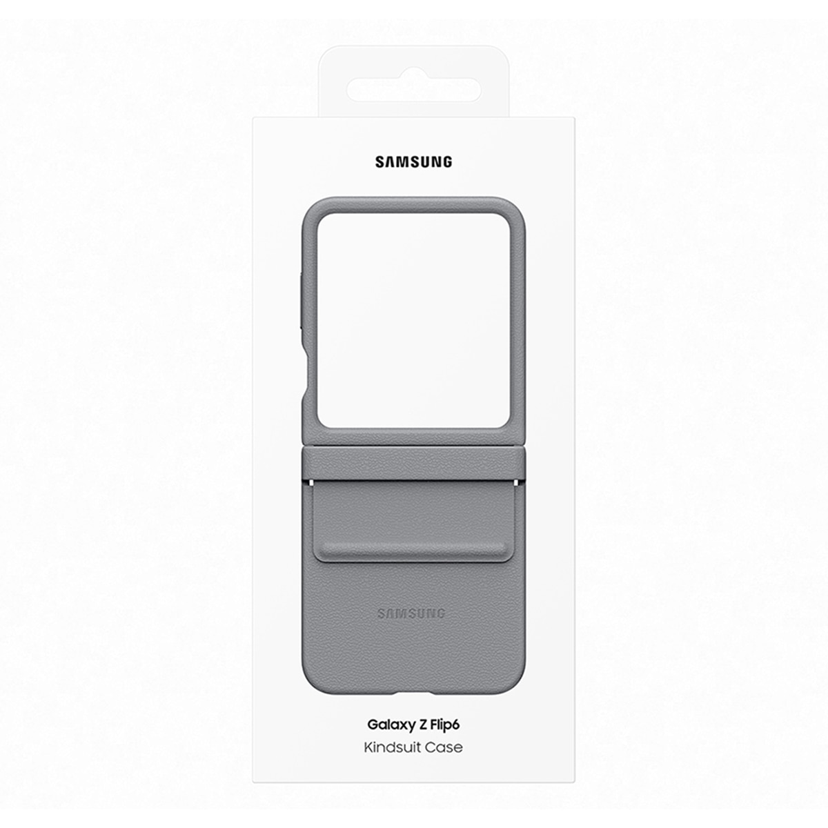Funda Samsung de ecopiel gris para Galaxy Z Flip6 / Z Flip7 FE Gris-7