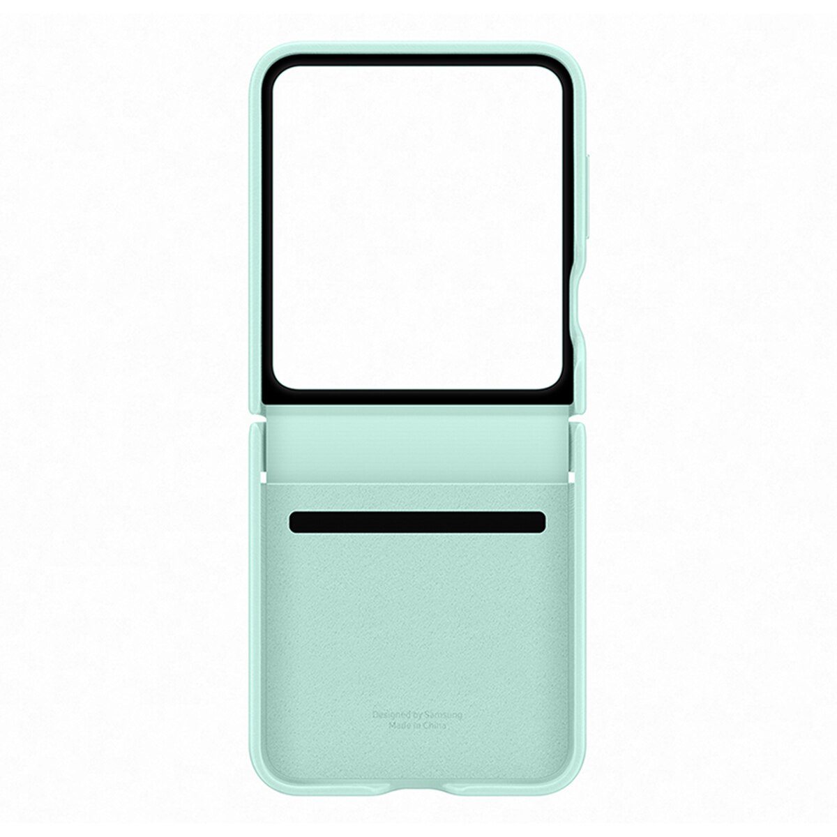 Funda Samsung de ecopiel verde menta para Galaxy Z Flip6 Verde menta-5
