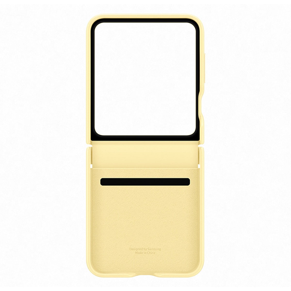Funda Samsung de ecopiel amarilla para Galaxy Z Flip6 / Z Flip7 FE Amarillo-5