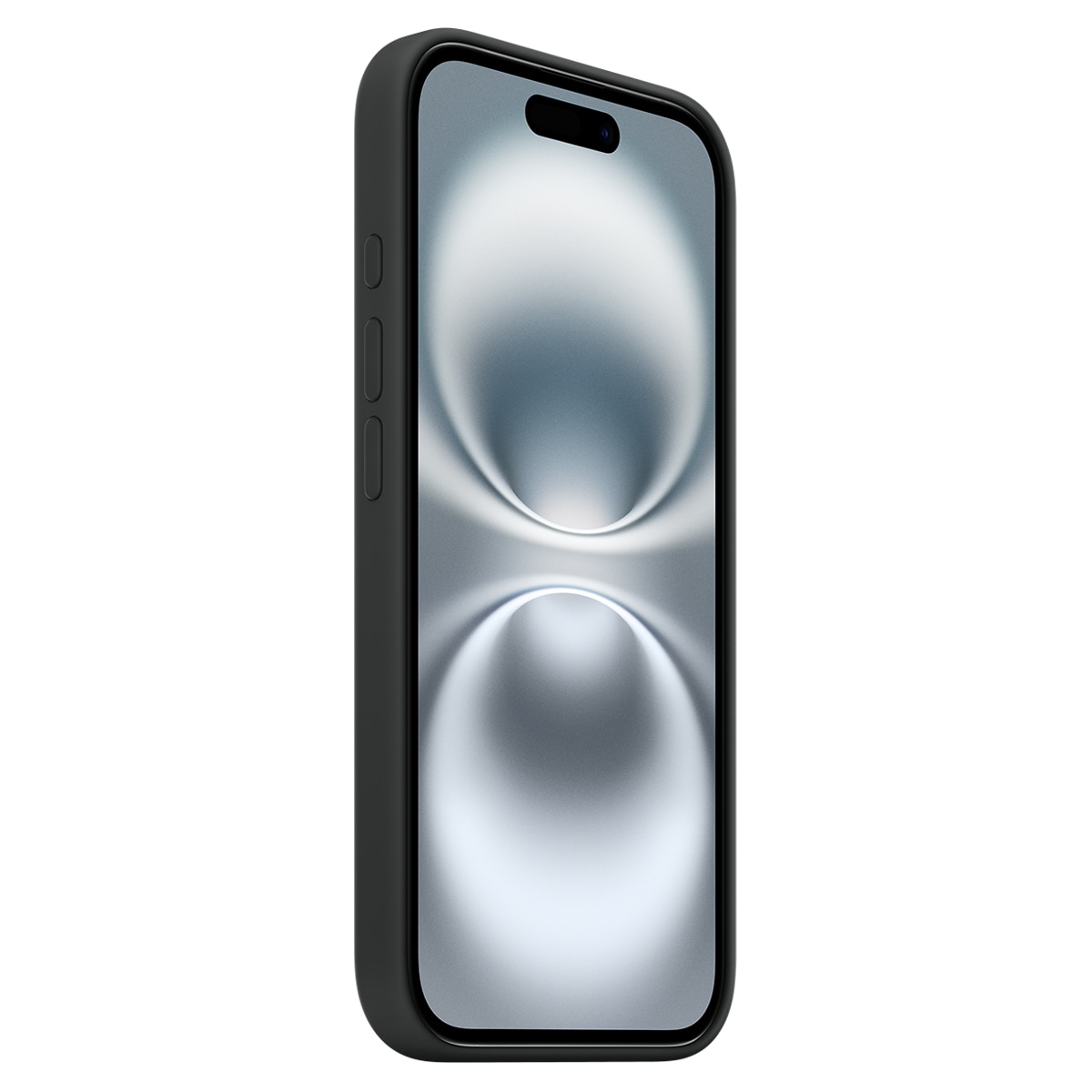Funda de silicona Negro Apple con MagSafe para iPhone 16 2