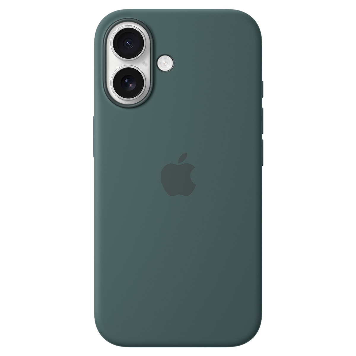 Funda de silicona Verde lago Apple con MagSafe para iPhone 16 1