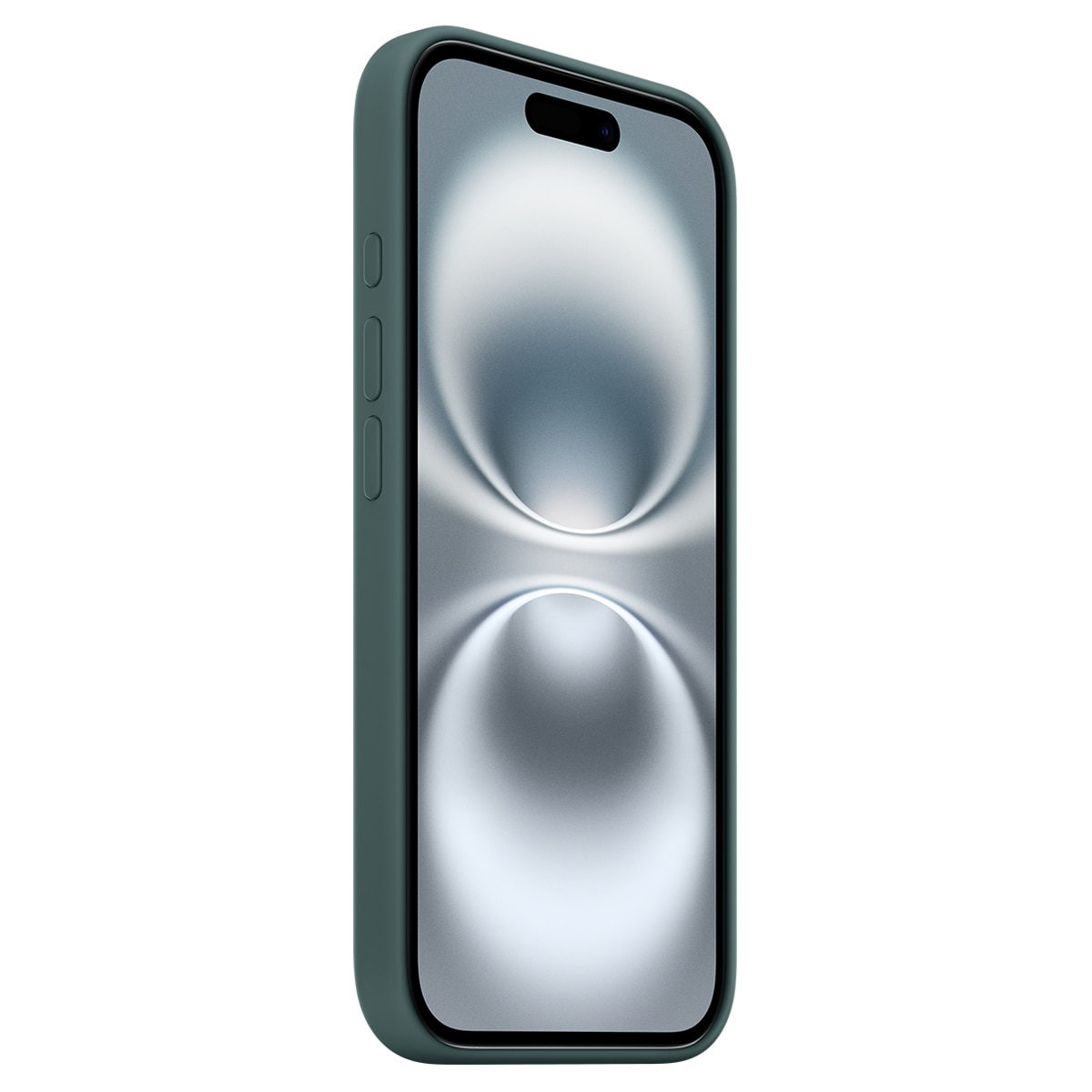 Funda de silicona Verde lago Apple con MagSafe para iPhone 16 2