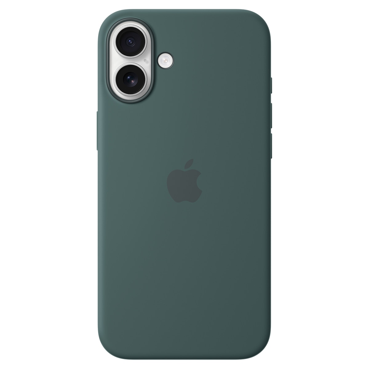 Funda de silicona Verde lago Apple con MagSafe para iPhone 16 Plus 1