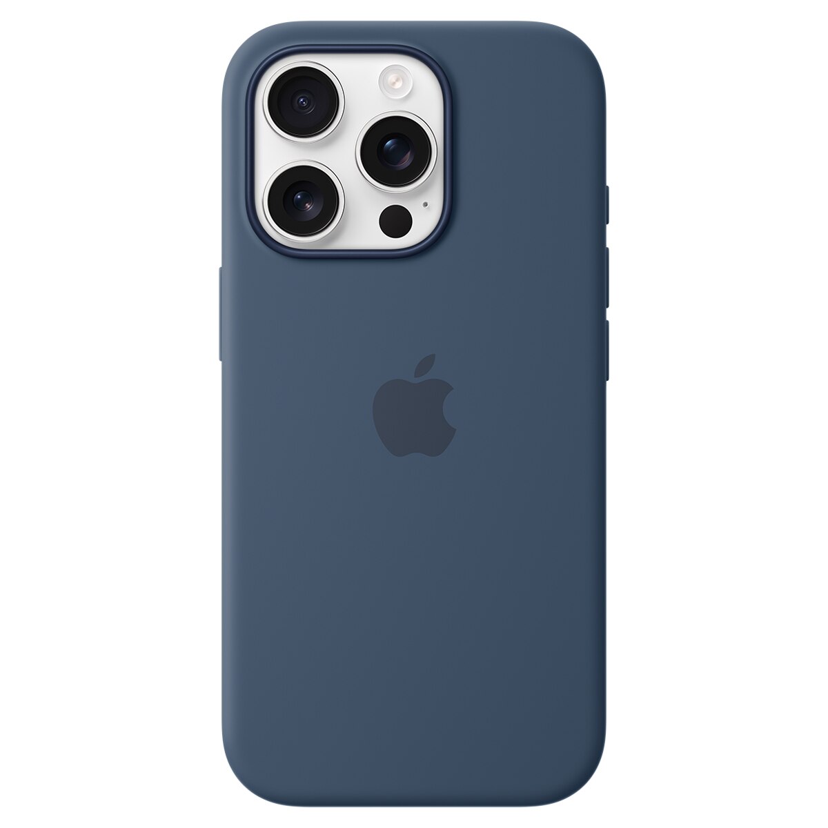 Funda de silicona Azul denim Apple con MagSafe para iPhone 16 Pro 1