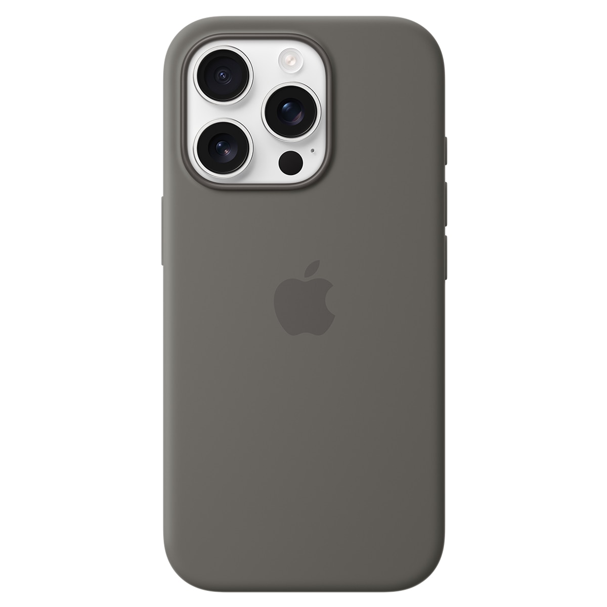Funda de silicona Gris piedra Apple con MagSafe para iPhone 16 Pro 1