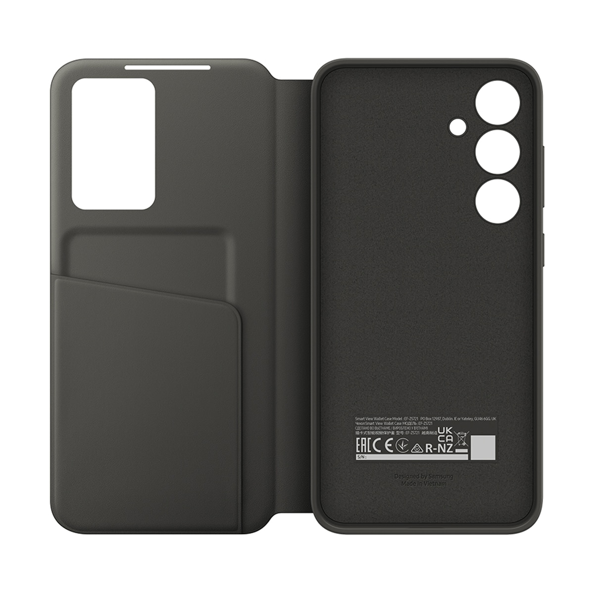 Funda con tapa inteligente negra Samsung para Galaxy S24 FE Negro-4