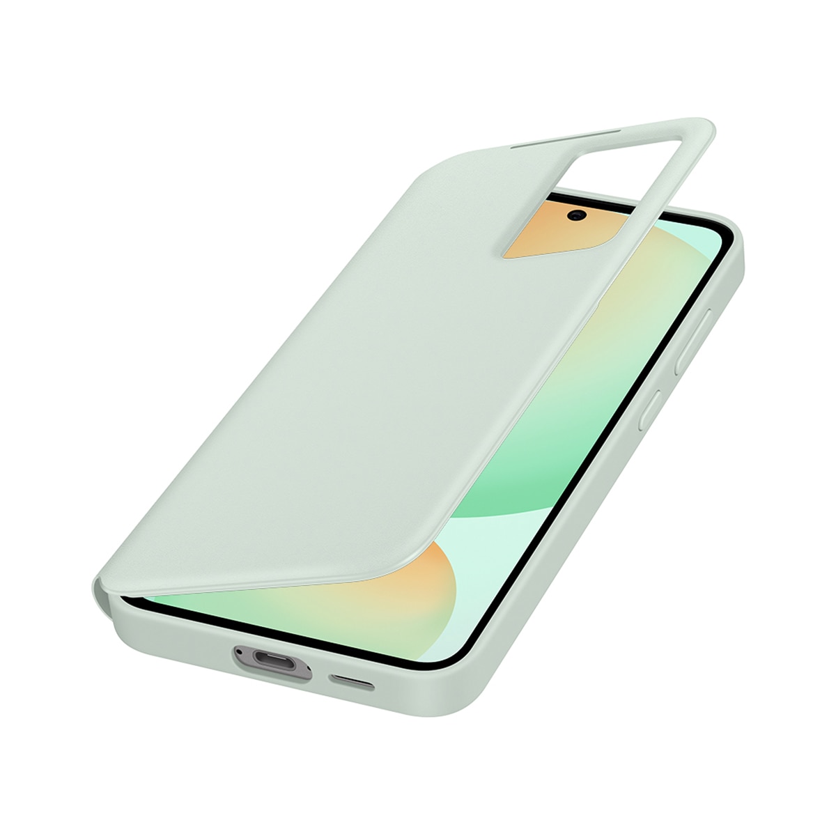 Funda con tapa inteligente verde menta Samsung para Galaxy S24 FE Verde-3