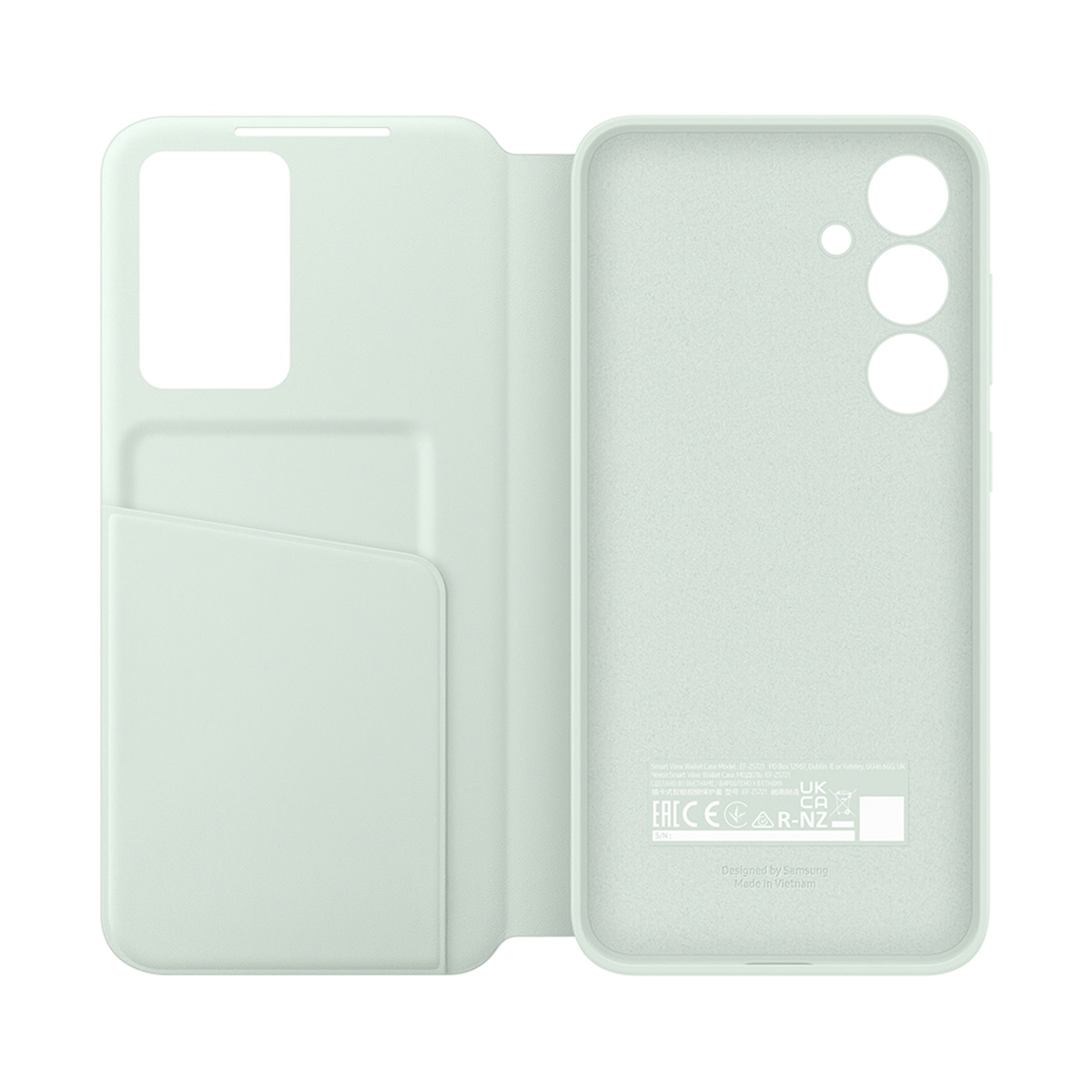Funda con tapa inteligente verde menta Samsung para Galaxy S24 FE Verde-4