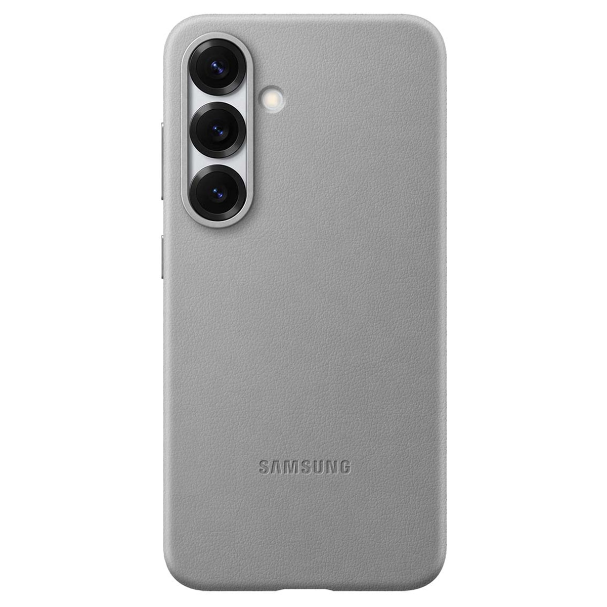 Capa de Pele Vegan para Samsung Galaxy S25 - Cinzento Cinzento-1