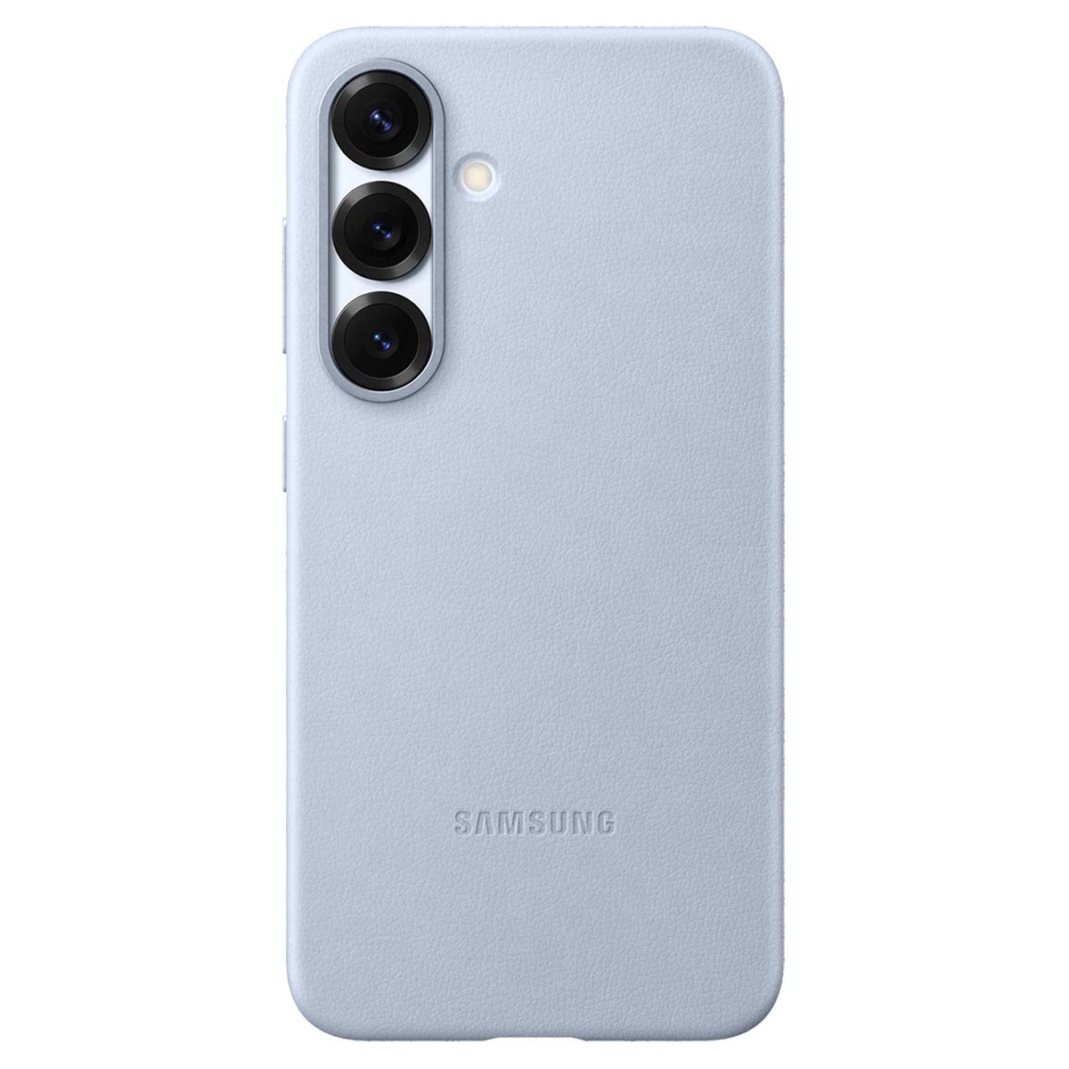 Capa de Pele Vegan para Samsung Galaxy S25 - Azul Claro Azul-claro-1