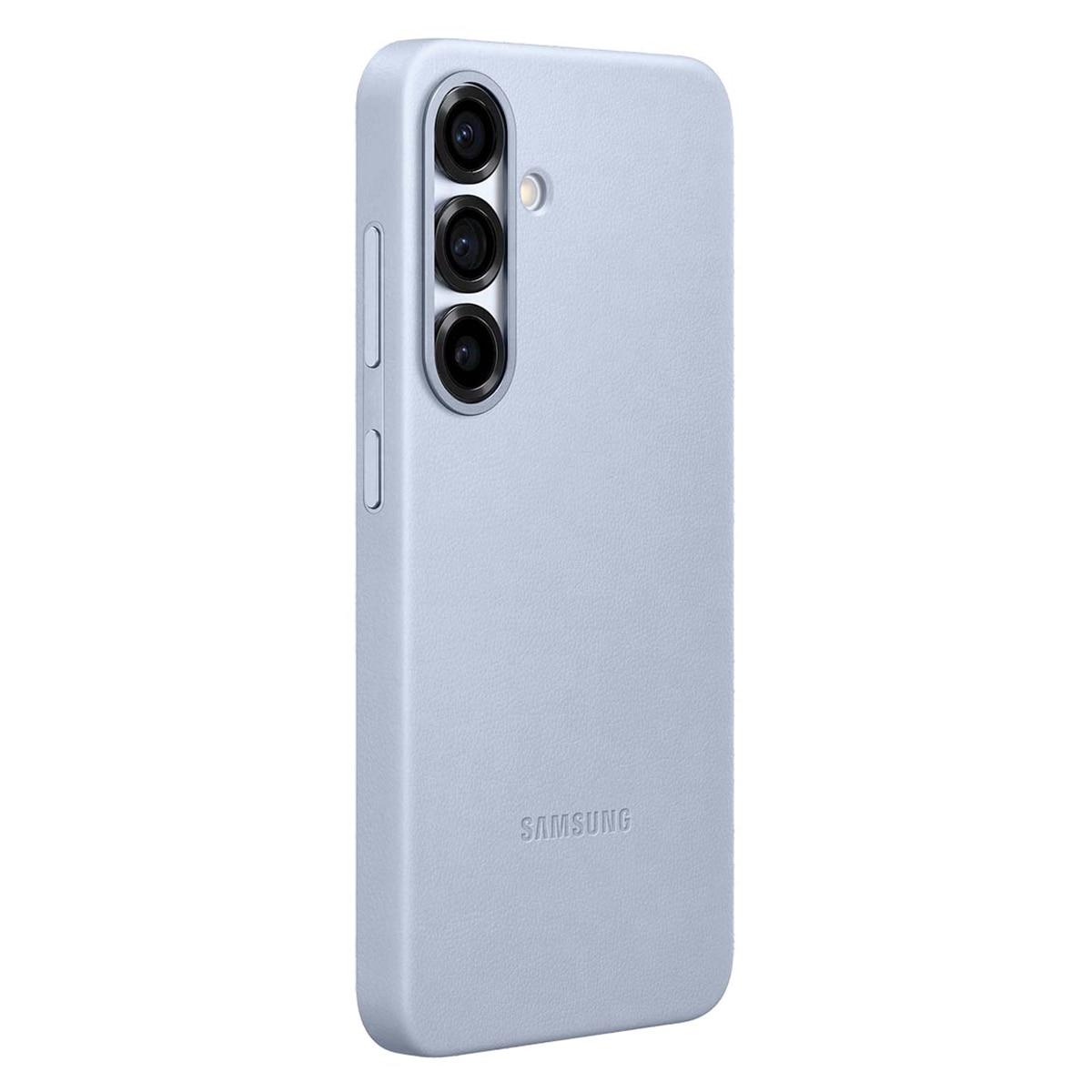 Capa de Pele Vegan para Samsung Galaxy S25 - Azul Claro Azul-claro-2