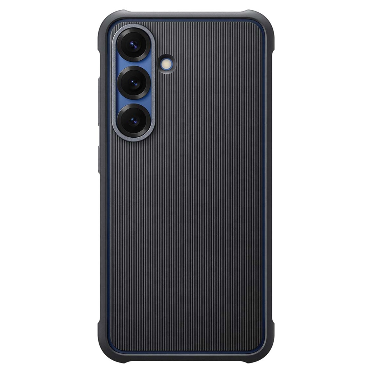 Capa Rugosa para Samsung Galaxy S25 - Preto Preto-1