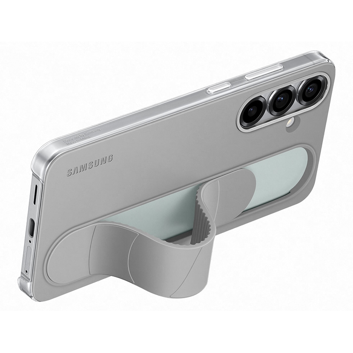 Capa com Suporte para Samsung Galaxy S25+ - Cinzento Cinzento-3