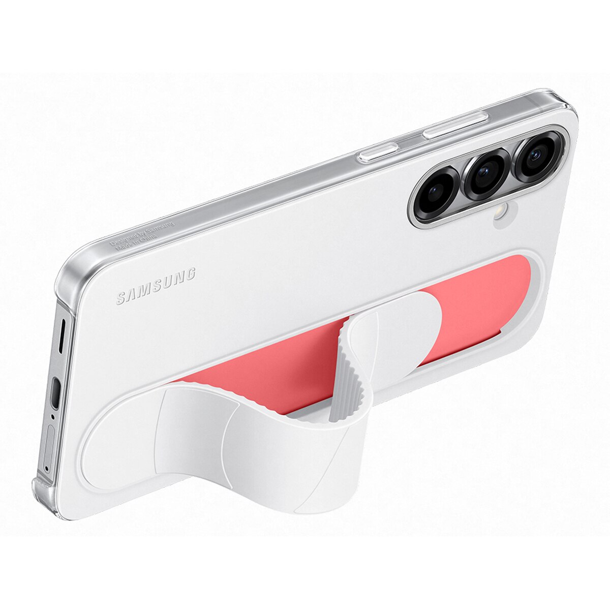 Capa com Suporte para Samsung Galaxy S25+ - Branco Branco-3