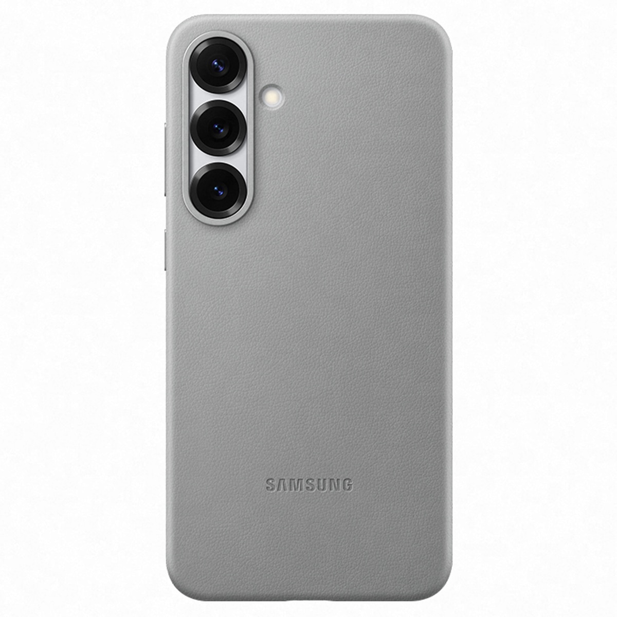 Capa de Pele Vegan para Samsung Galaxy S25+ - Cinzento Cinzento-1