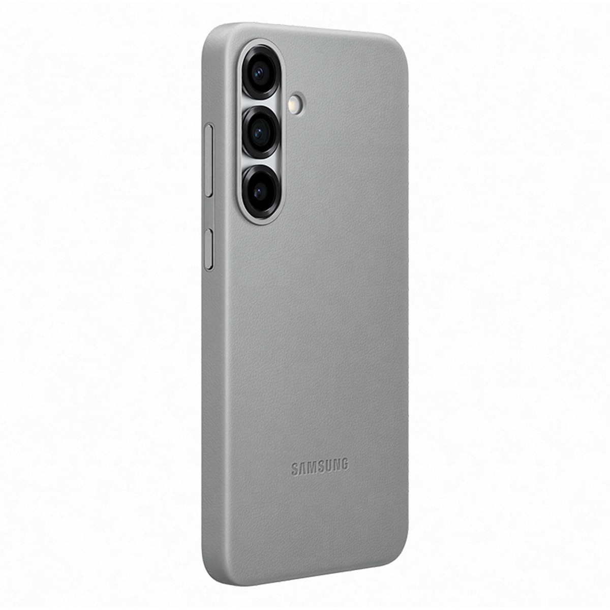 Capa de Pele Vegan para Samsung Galaxy S25+ - Cinzento Cinzento-2