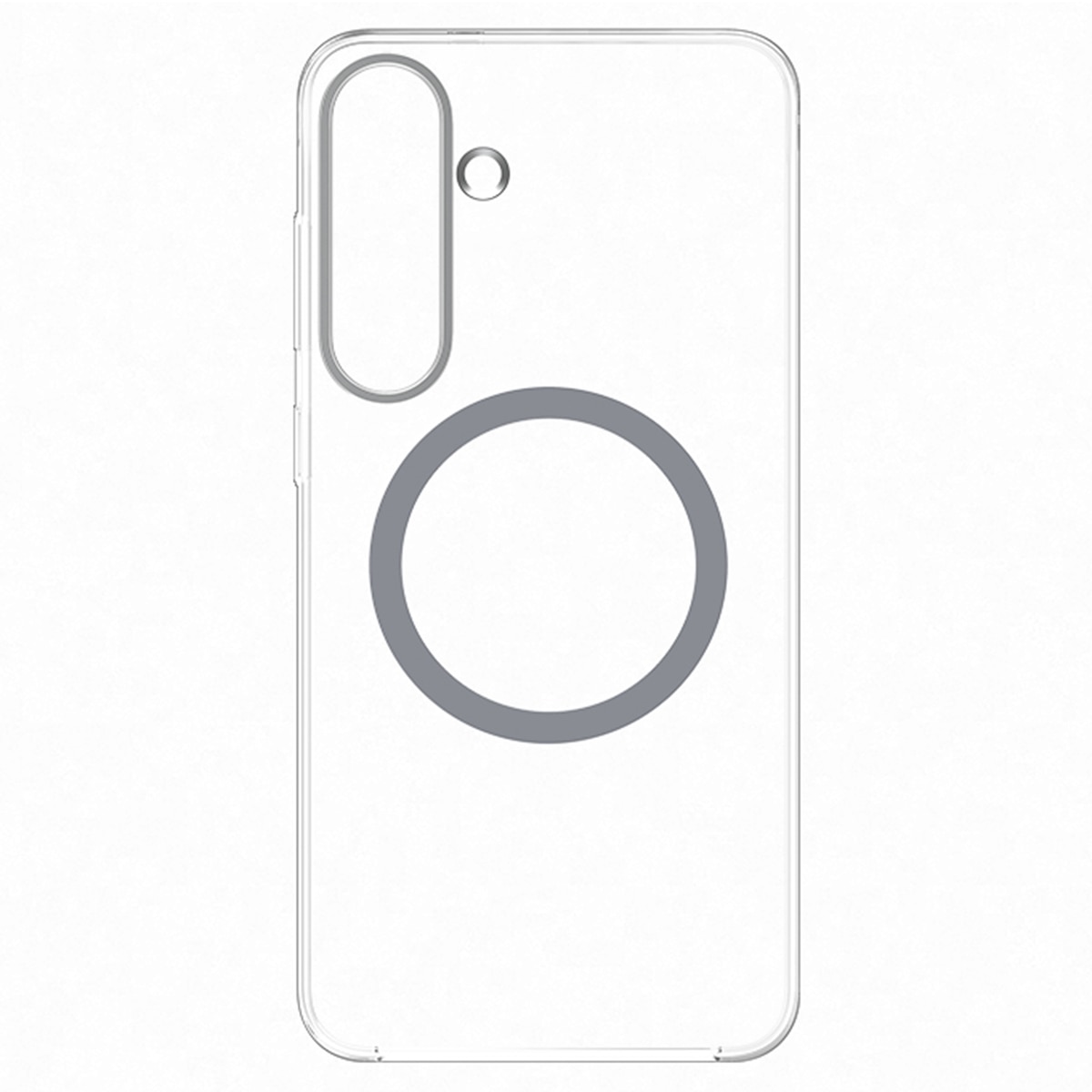 Capa com Suporte Magnético para Samsung Galaxy S25+ - Transparente Transparente-1