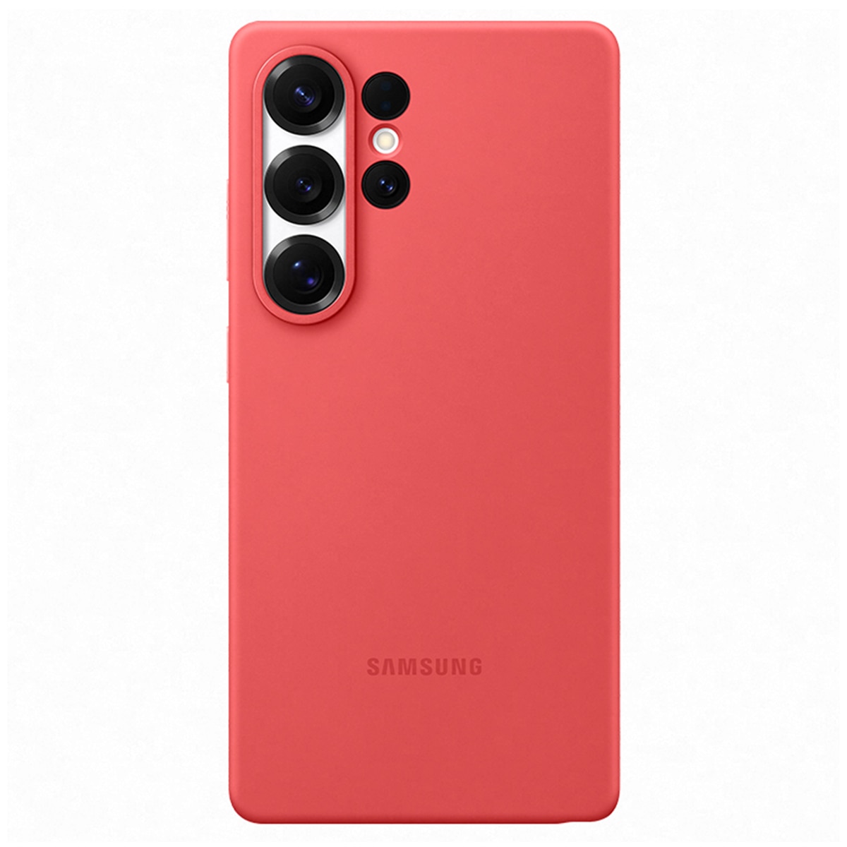 Capa de Silicone para Samsung Galaxy S25 Ultra - Vermelho Vermelho-1