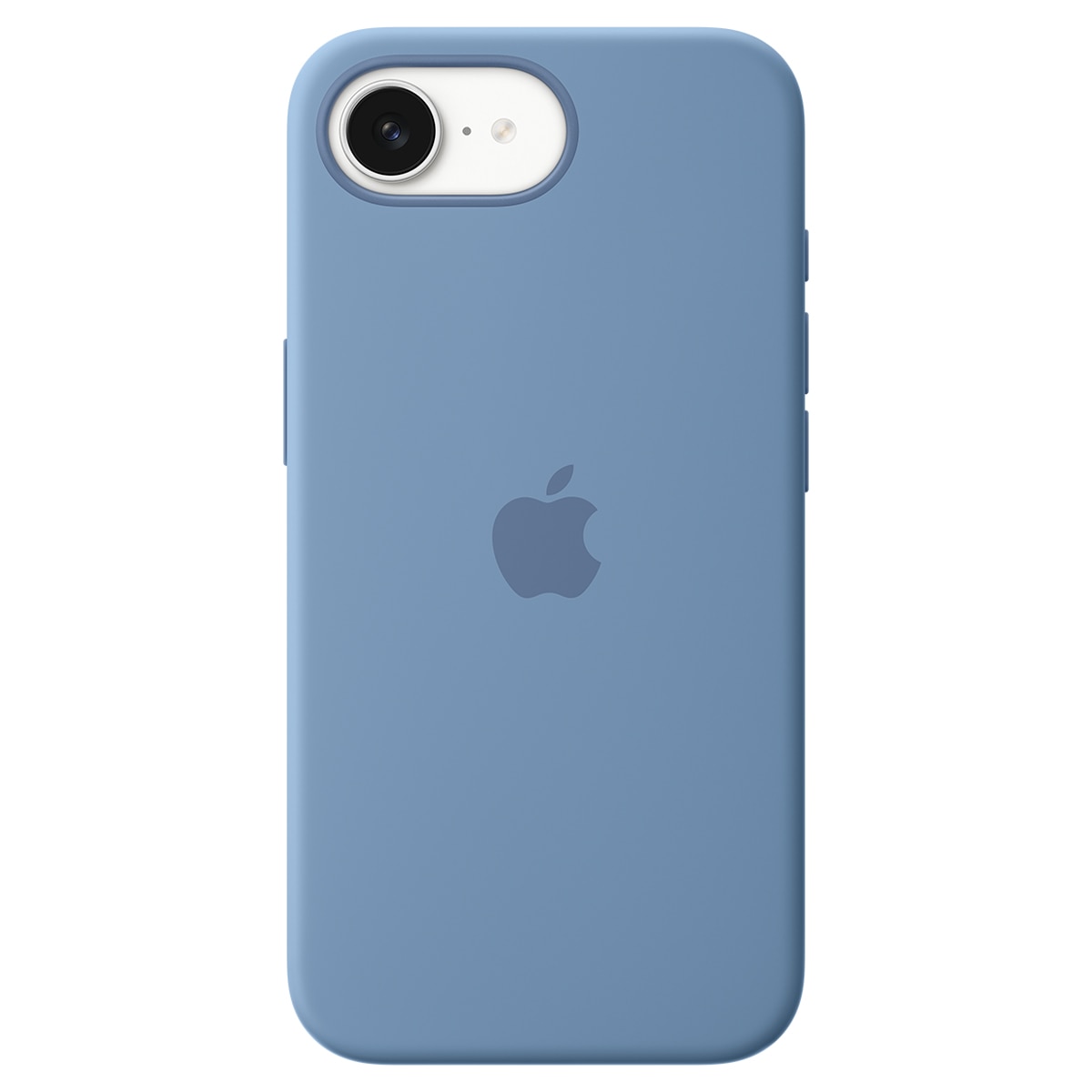 Funda de silicona Azul invierno Apple para iPhone 16e Azul invierno-1