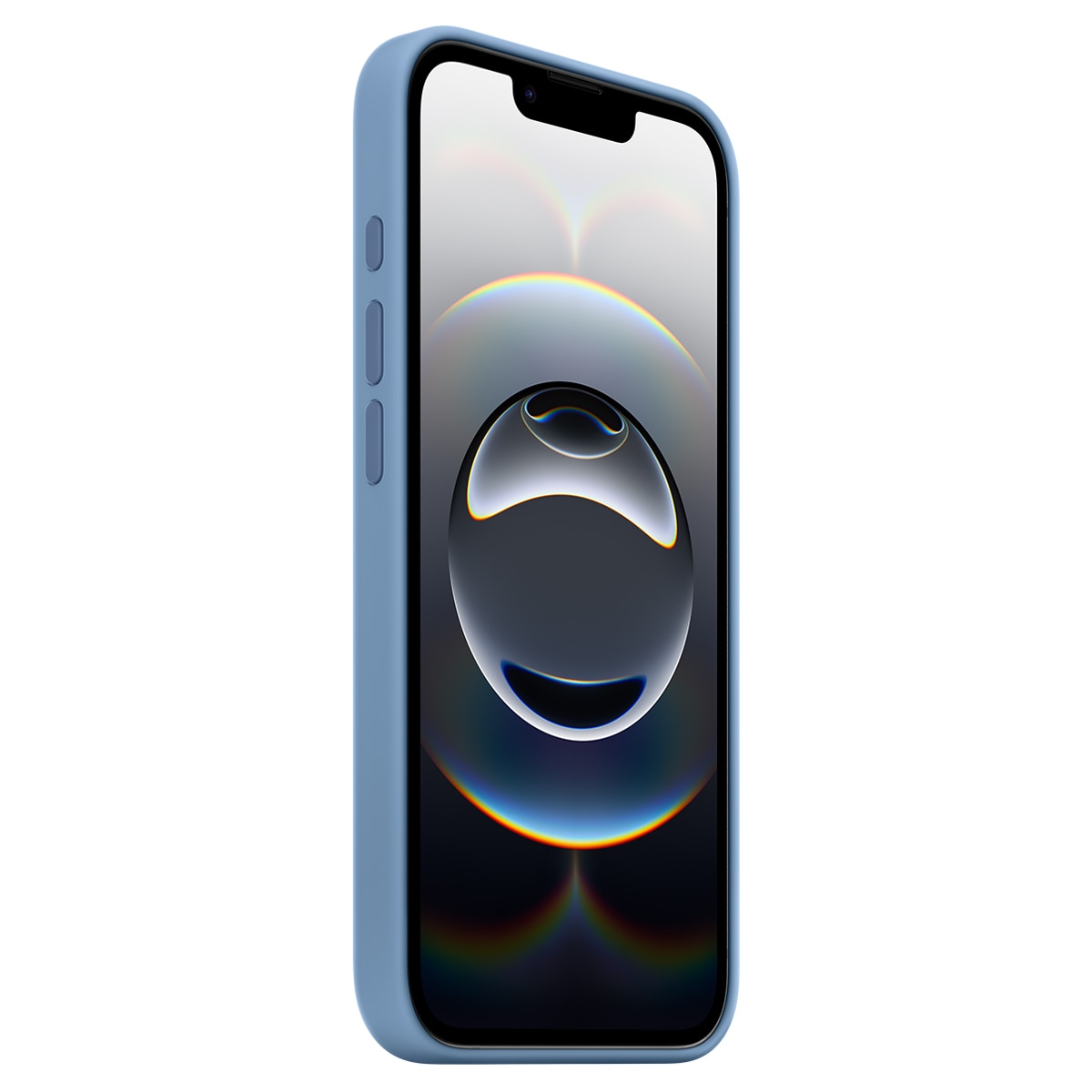 Funda de silicona Azul invierno Apple para iPhone 16e Azul invierno-2