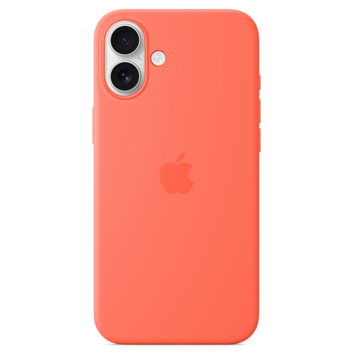 Imagen 0 de Funda de silicona con MagSafe para iPhone 16 Plus - Mandarina