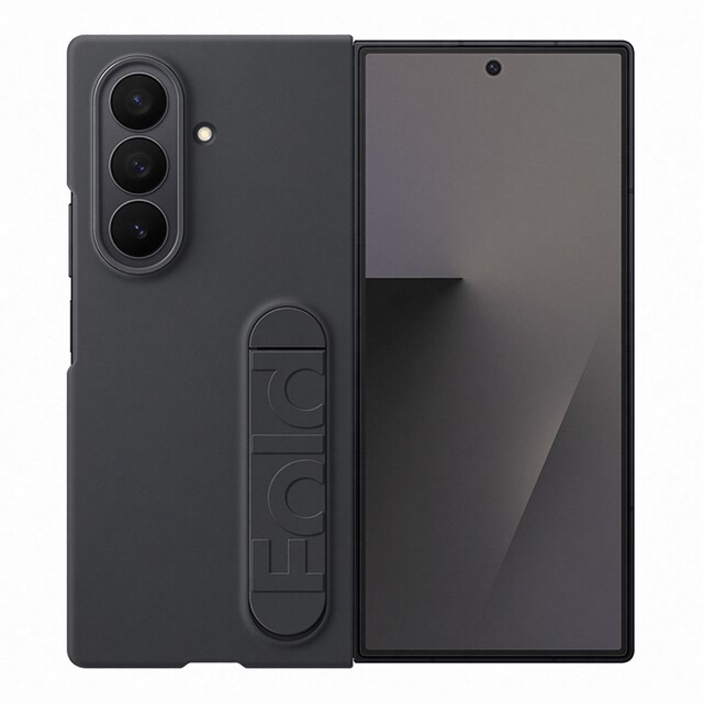 Imagen 0 de Funda Silicona negra Samsung + Protector de pantalla para Galaxy Z Fold 7