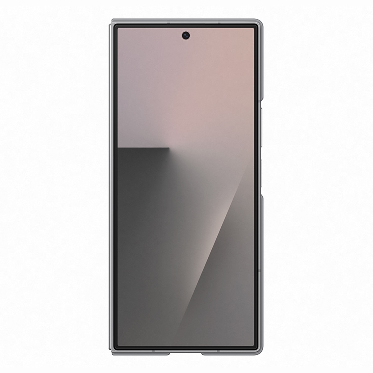 Capa Silicone Samsung Cinzento + Protetor de Ecrã para Galaxy Z Fold 7 Cinzento-2