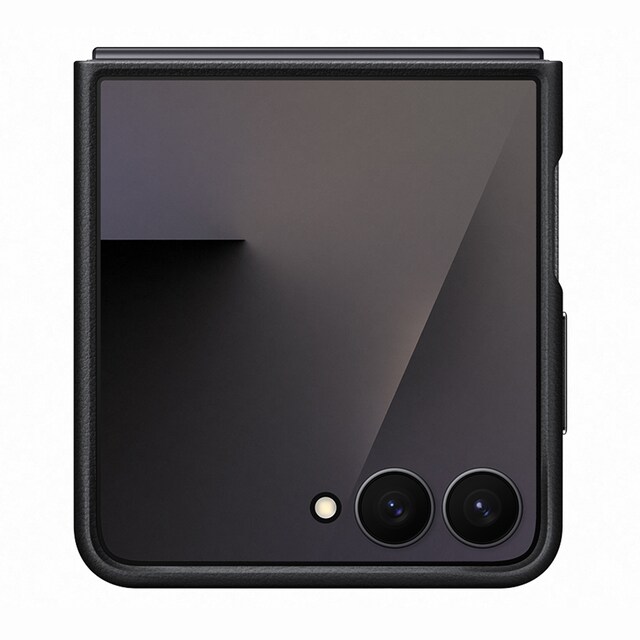 Imagen 0 de Funda de Cuero Vegano negra Samsung para Galaxy Z Flip7