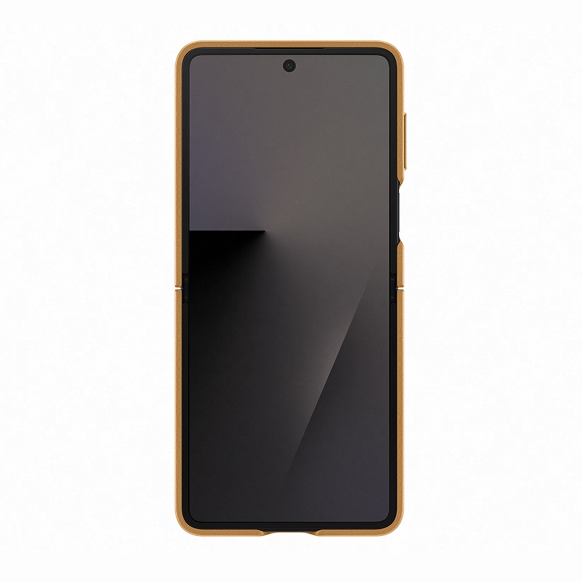 Funda de Cuero Vegano marrón Samsung para Galaxy Z Flip7 Marrón-3