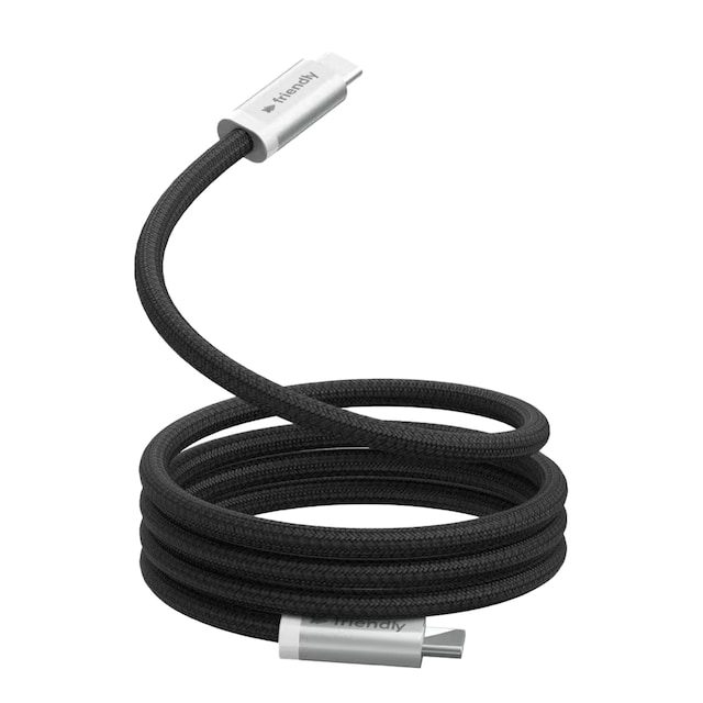 Imagen 0 de Cable de carga magnético Friendly License con USB-C negro