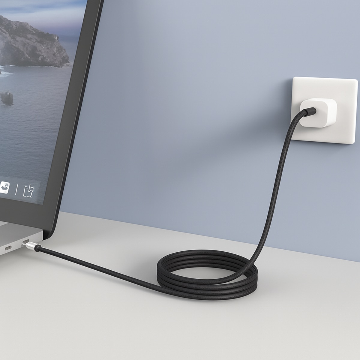 Cable de carga magnético Friendly License con USB-C negro Negro-2