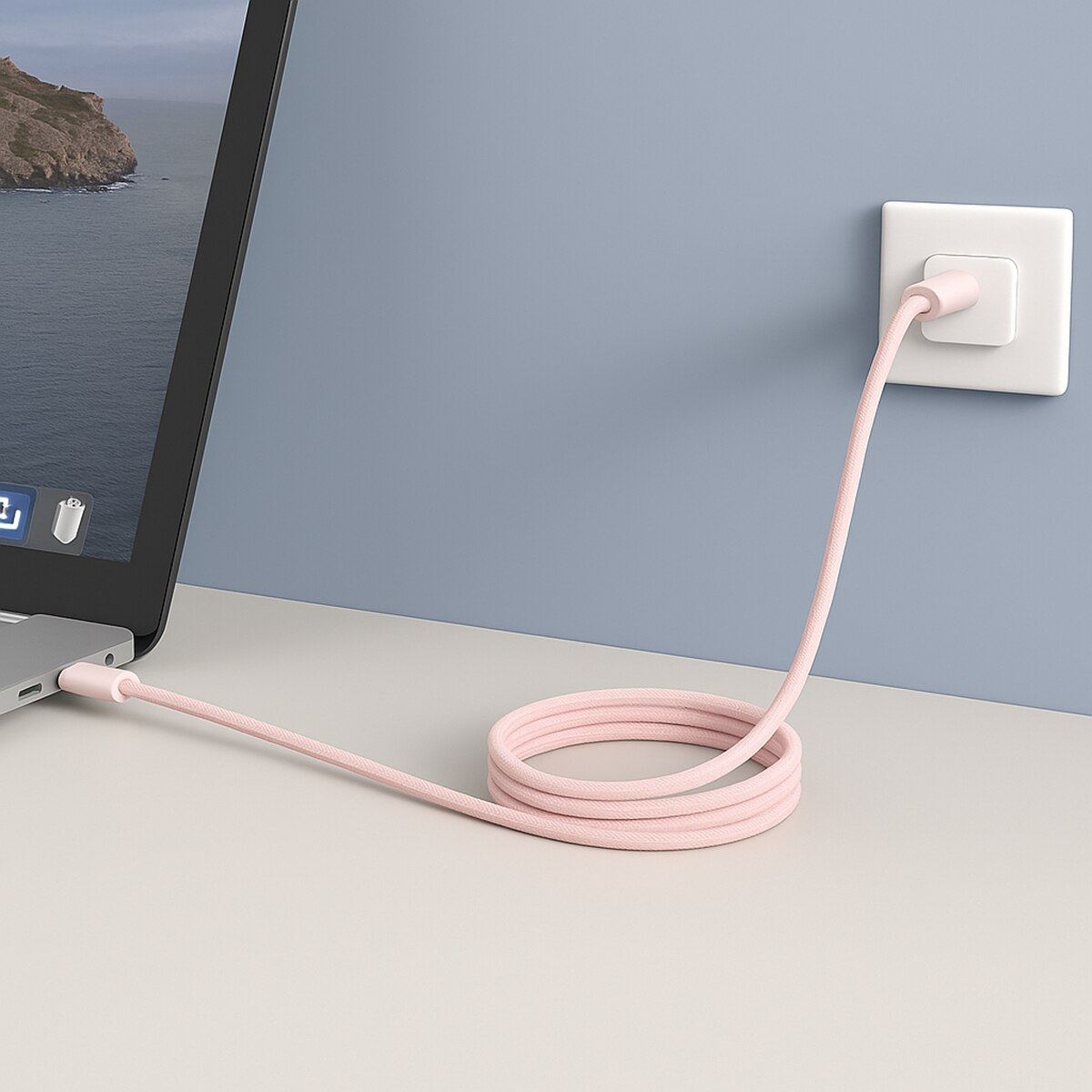 Cable de carga magnético Friendly License con USB-C rosa Rosa-2