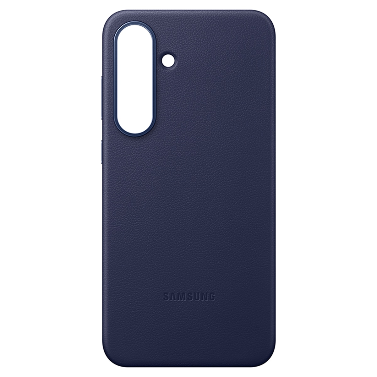 Funda de cuero vegano azul oscuro Samsung para Galaxy S25 FE Azul oscuro-1