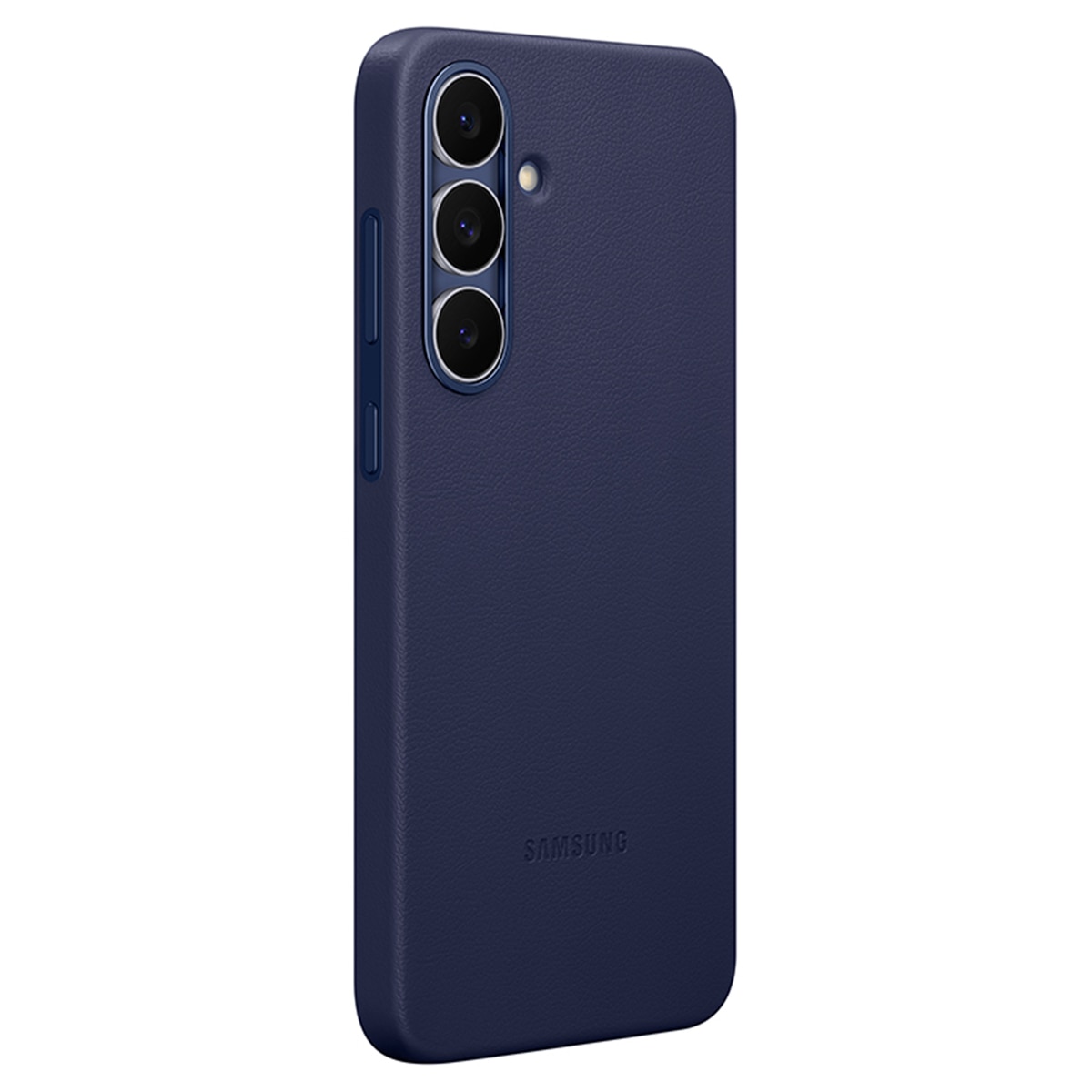 Funda de cuero vegano azul oscuro Samsung para Galaxy S25 FE Azul oscuro-4