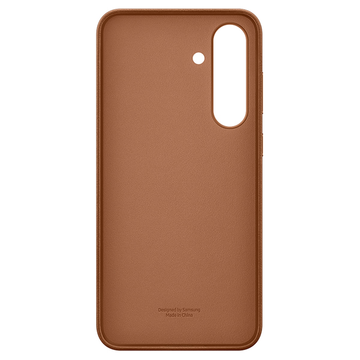 Funda de cuero vegano marrón Samsung para Galaxy S25 FE Marrón-2